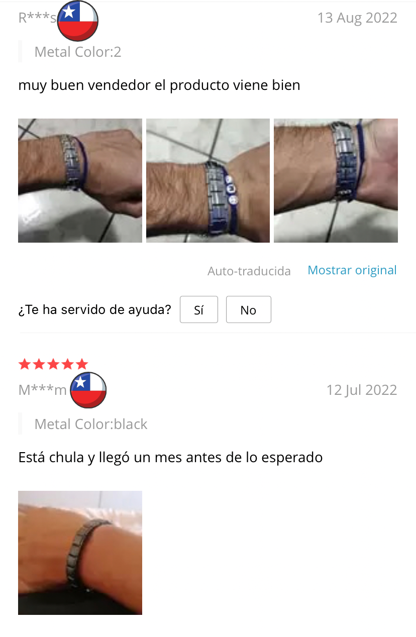 BRAZALETE BIOMAGNÉTICO levanta Ego masculino y Relajación corporal, no mas estres