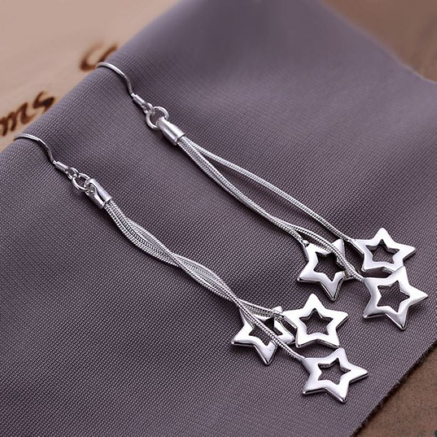 925  plata Sterling estrella clasica