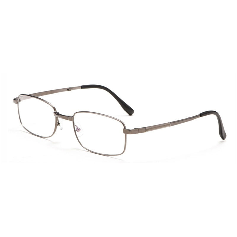 Gafas para hombre Borde completo Metal Marco de titanio puro Gafas Estilo de negocios Marco ultraligero Gafas ópticas. (Agregar tipo cristal al carro)