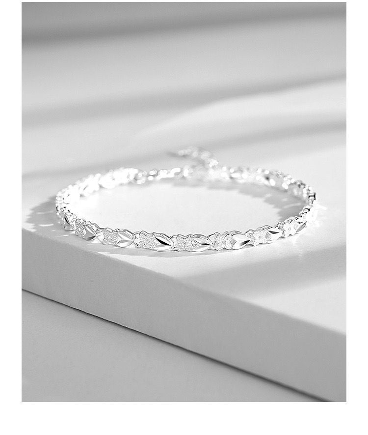 925 plata Sterling silver Bracelets 20cm 8inch