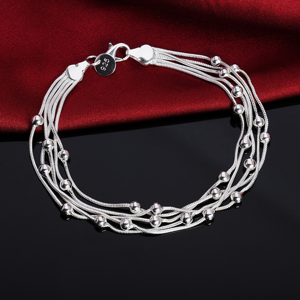 nueva  925 plata sterling  brazalete Geométrica