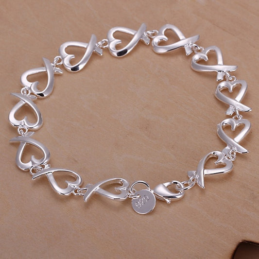 925 plata Sterling silver Bracelets corazon