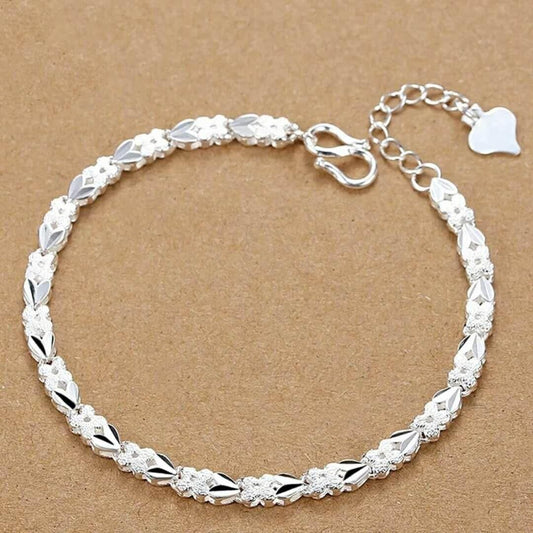 925 plata Sterling silver Bracelets 20cm 8inch