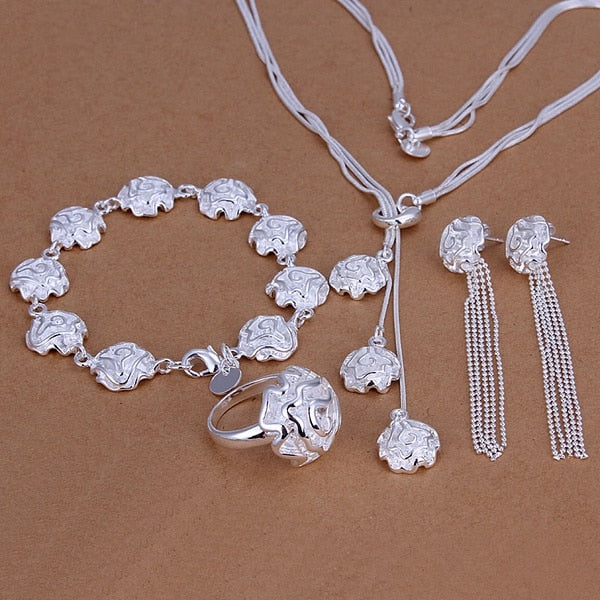 conjunto 4 925 plata esterlina sets fiesta