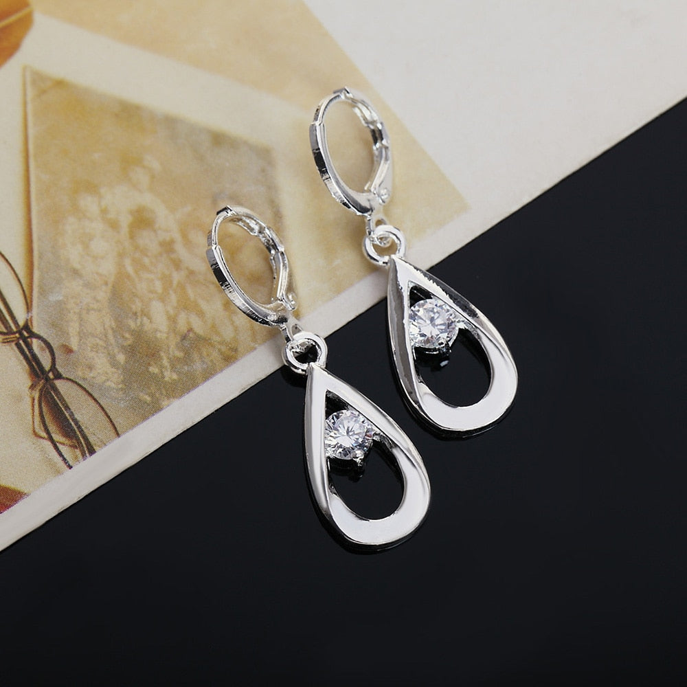 925 Sterling  plata cristal