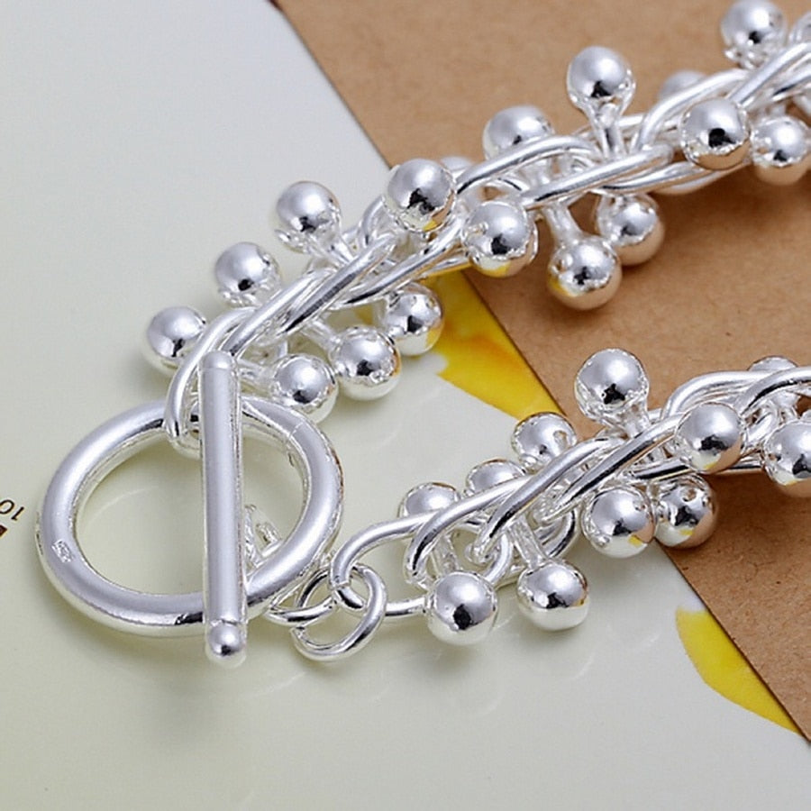 925  plata Sterling  racimo Bracelets