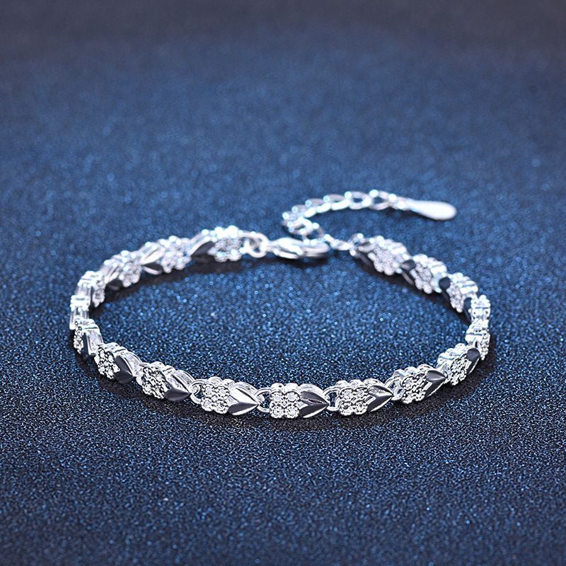 925 plata Sterling silver Bracelets 20cm 8inch