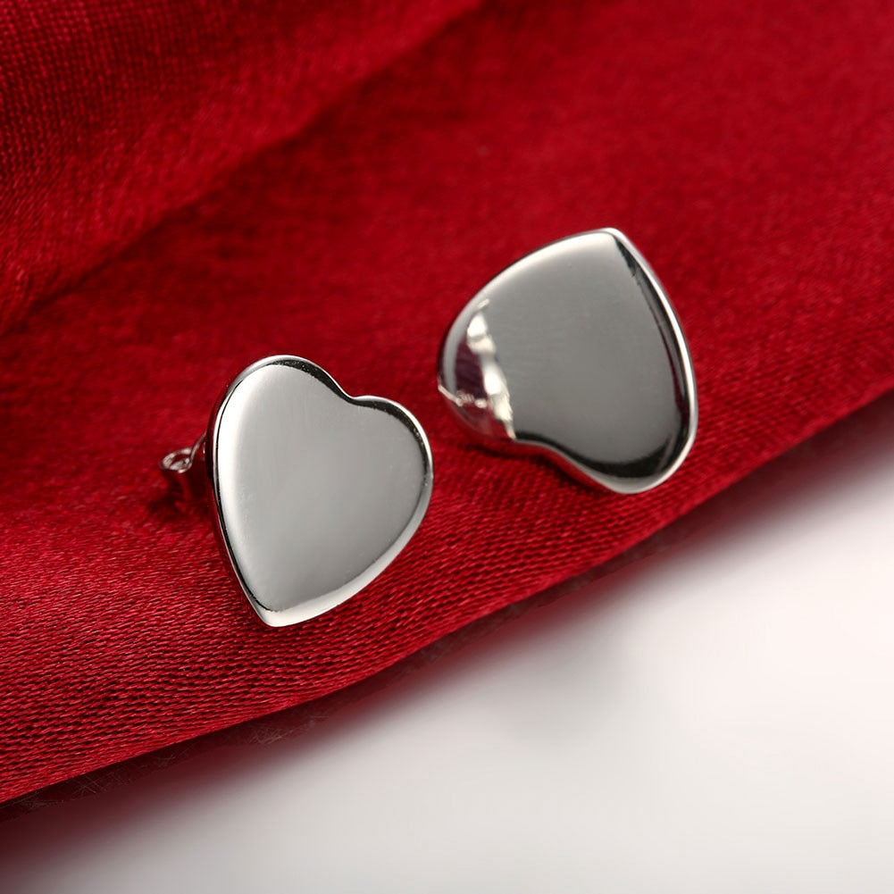 925  plata Sterling silver heart romantic