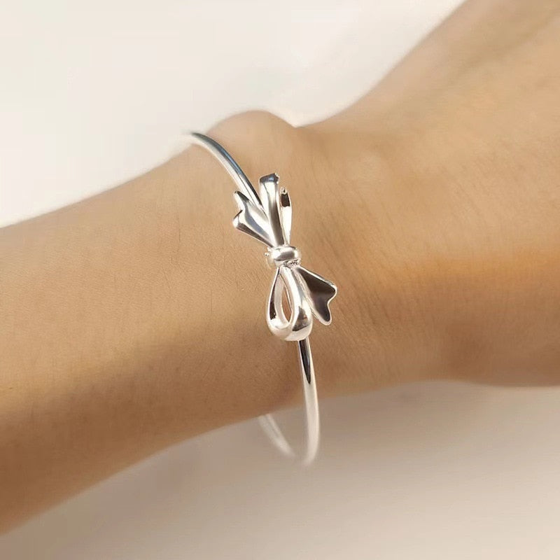 925  plata Sterling bella mujer  brazalete