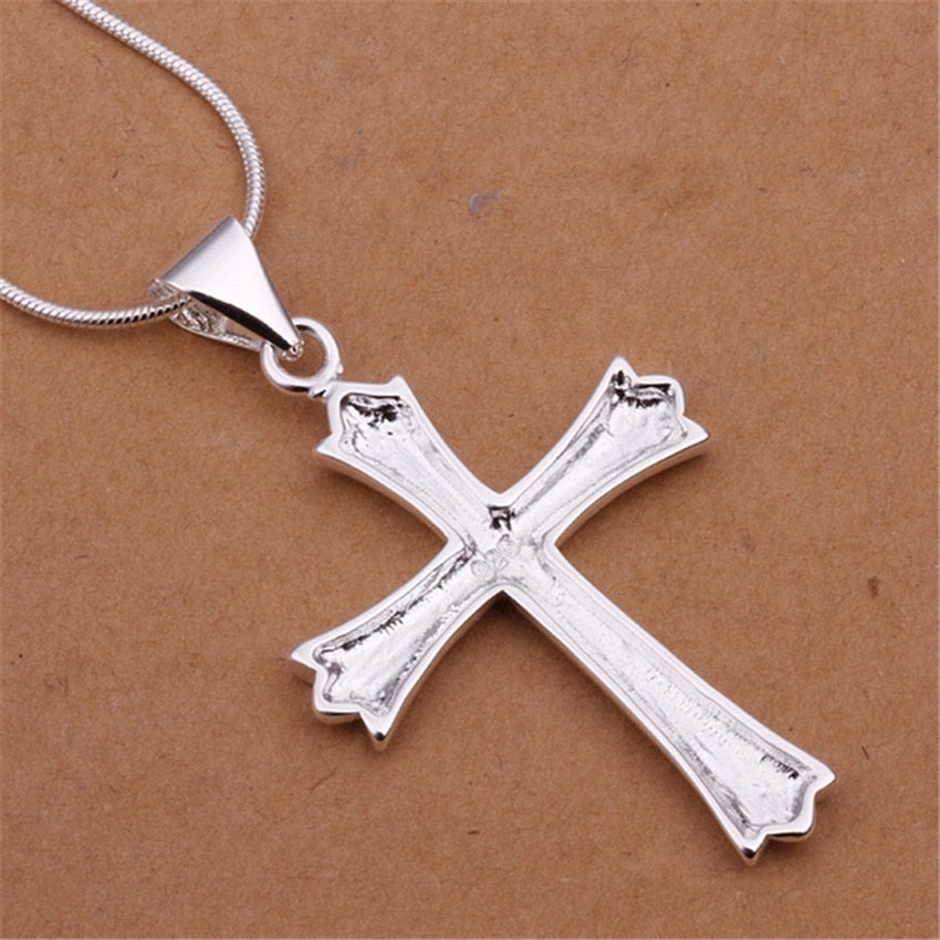 925 plata Sterling Silver collar cruz